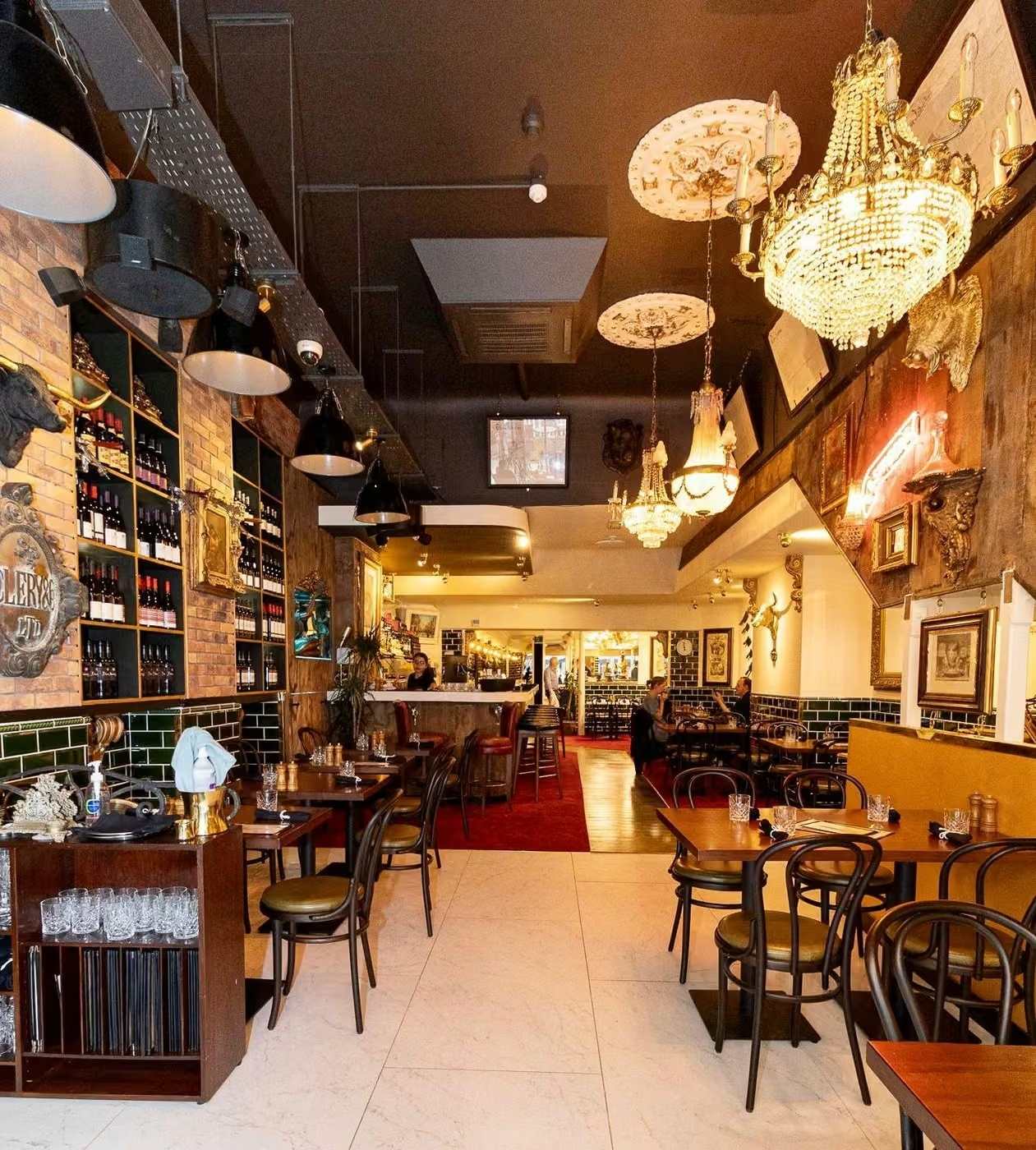 The bar at Boeuf & Coq, Suffolk Street